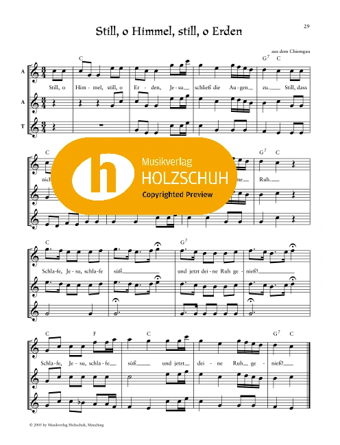 Still, o Himmel, still, o Erden